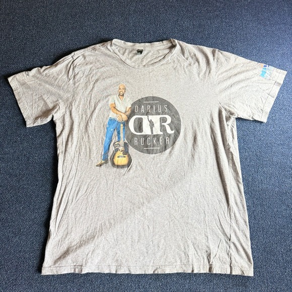 Darius Rucker District Made Gray Graphic T-Shirt Mens Large Merck Promo Country